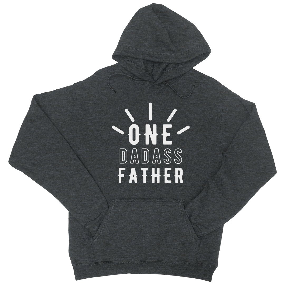 One Dadass Father Unisex Fleece Hoodie Witty Saying Father's Day