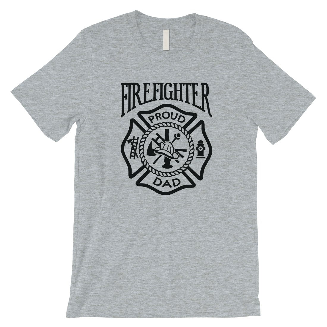 Firefighter Dad Mens Strong-Willed Great Father's Day Shirt Gift