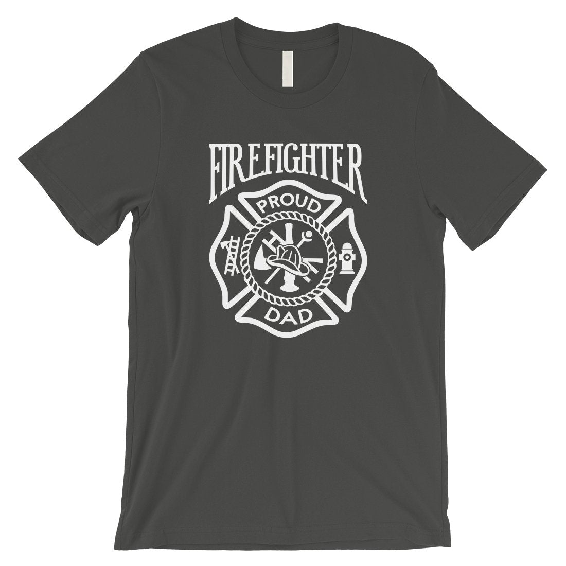 Firefighter Dad Mens Strong-Willed Great Father's Day Shirt Gift