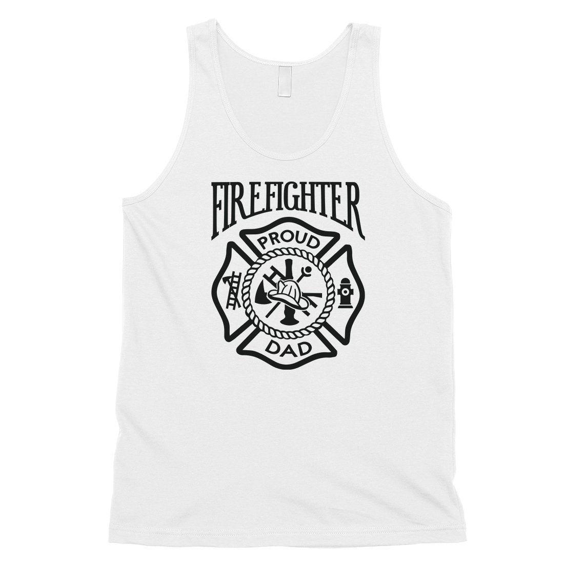 Firefighter Dad Mens Strong-Willed Great Sleeveless Top Dad Gift