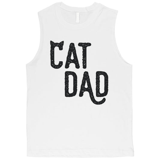 Cat Dad Mens Great Motivational Father's Day Muscle Shirt Dad Gift