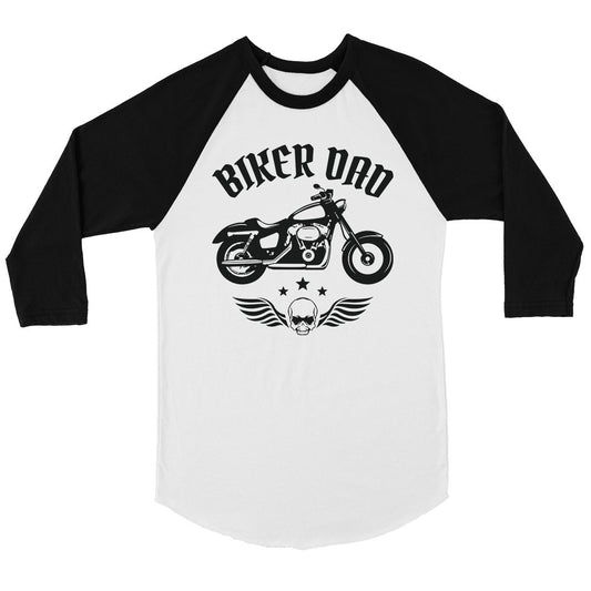 Biker Dad Mens Baseball Shirt Appreciative Thoughtful Cool Dad Gift