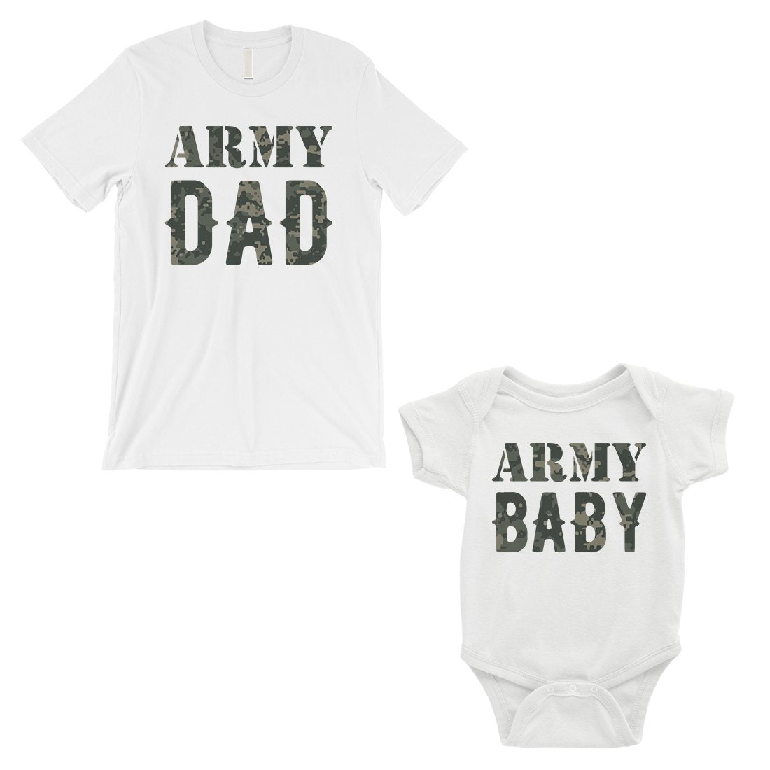 Army Dad Army Baby Dad and Baby Matching Outfits Father's Day Gift