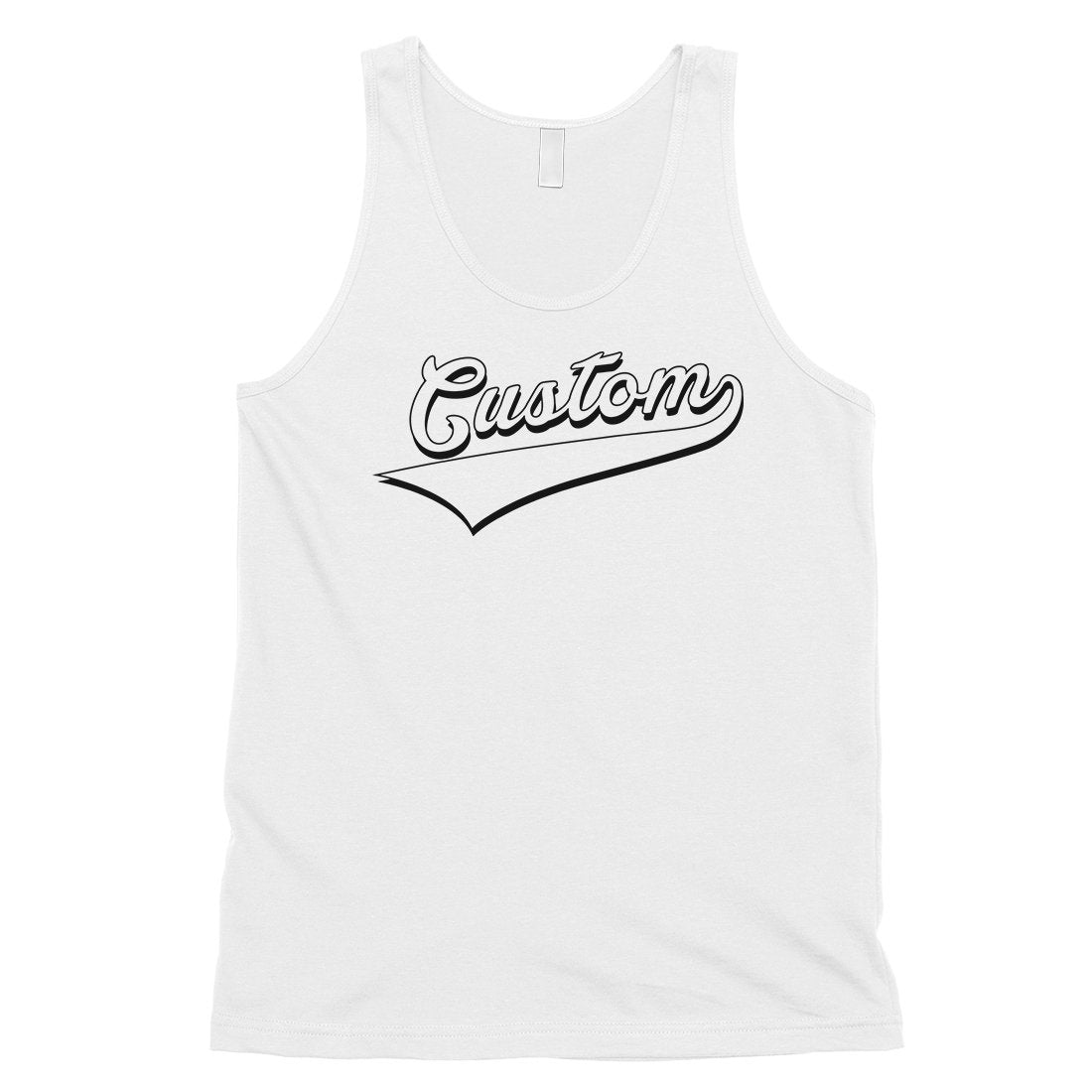 White College Swoosh Gorgeous Good Mens Personalized Tank Tops Gift