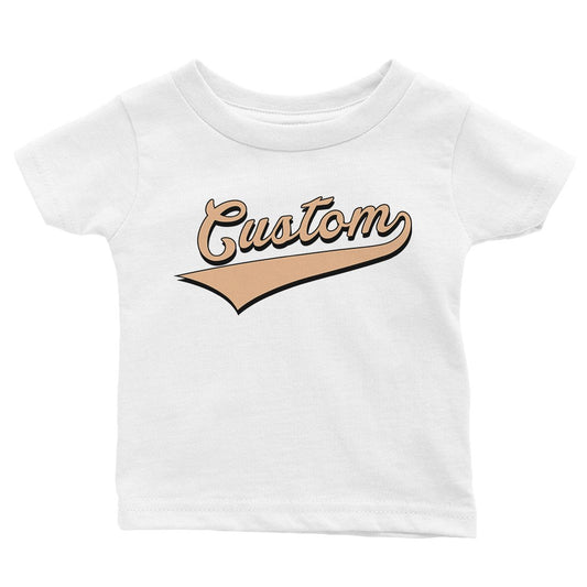 Orange College Swoosh Amazing Bright Hip Baby Personalized T-Shirt