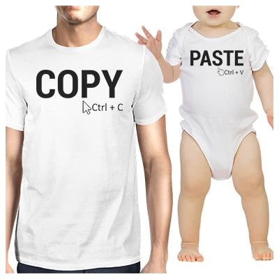 Parent and Child Matching T-Shirt and Bodysuit Set - Copy and Paste