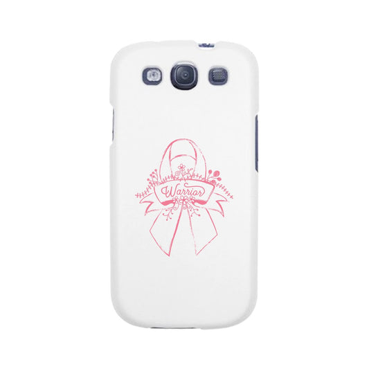 Warrior Breast Cancer Awareness White Phone Case