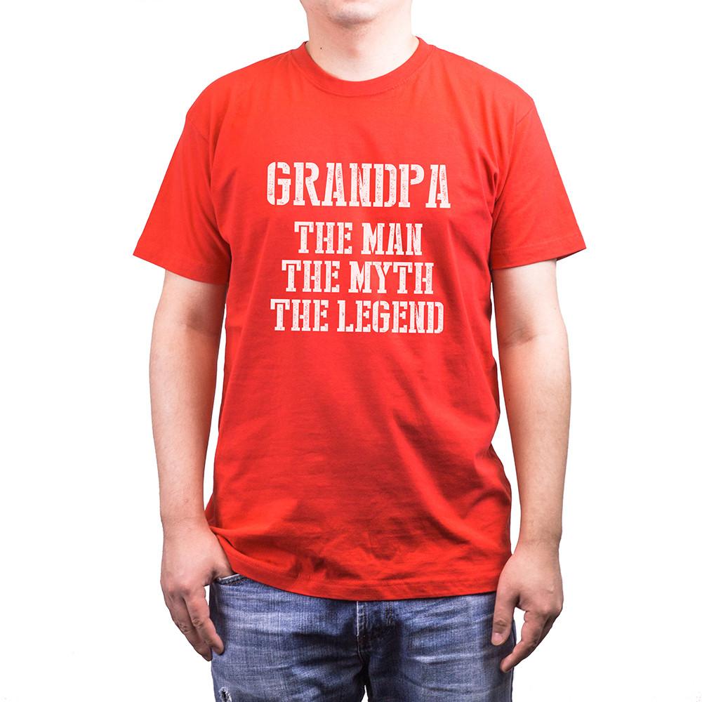 Grandpa Man Myth Legend Red T-shirts