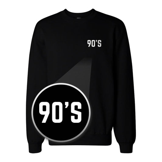 90's Pocket Print Sweatshirt Back To School Unisex Sweat Shirt