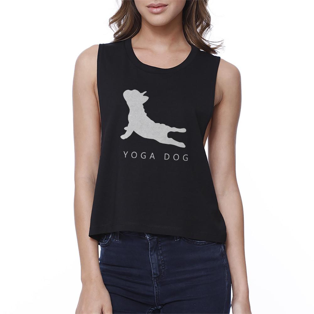 Yoga Dog Crop Top Yoga Work Out Tank Top Gifts For Dog Lovers