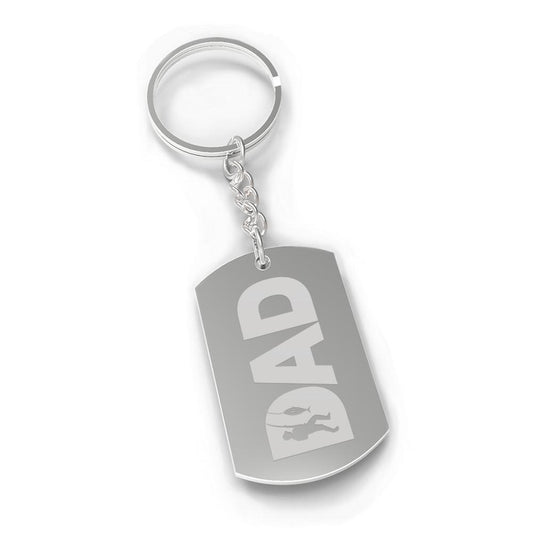 Dad Fish Key Chain For Fishing Dads Funny Gifts For Fishing Lovers