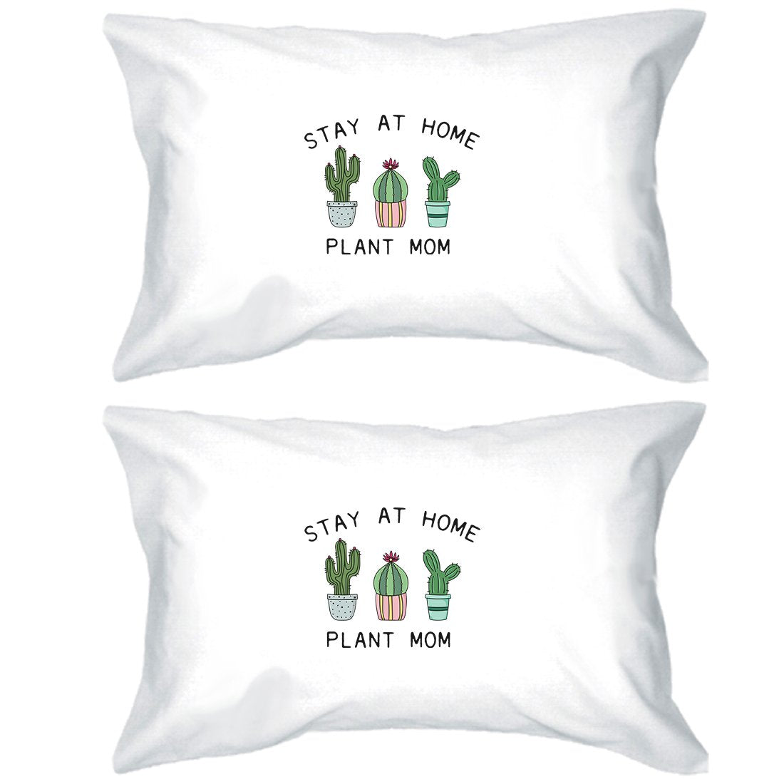 Stay At Home Plant Mom Pillowcases Standard Size Pillow Covers Gift