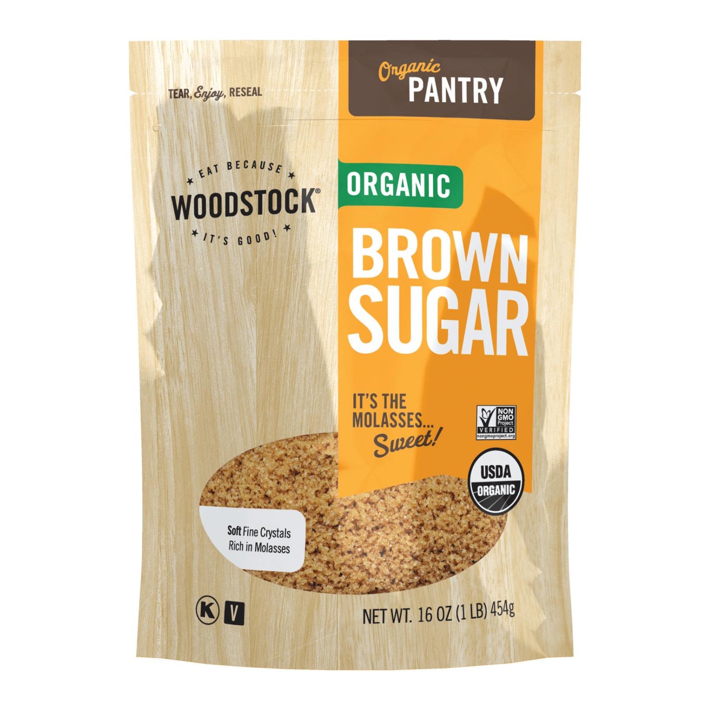 Woodstock Organic Brown Sugar - Case Of 12 - 16 Oz