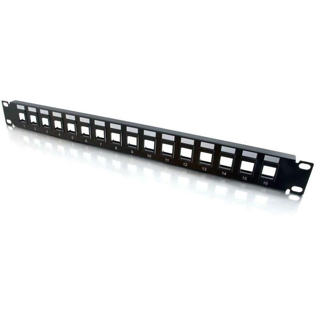 C2G 16-Port Blank Keystone/Multimedia Patch Panel