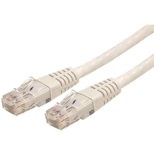 StarTech.com 8 ft White Molded Cat6 UTP Patch Cable - ETL Verified