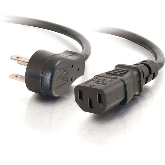 C2G 3ft 18 AWG Universal Flat Panel Power Cord (NEMA 5-15P to IEC320C13)