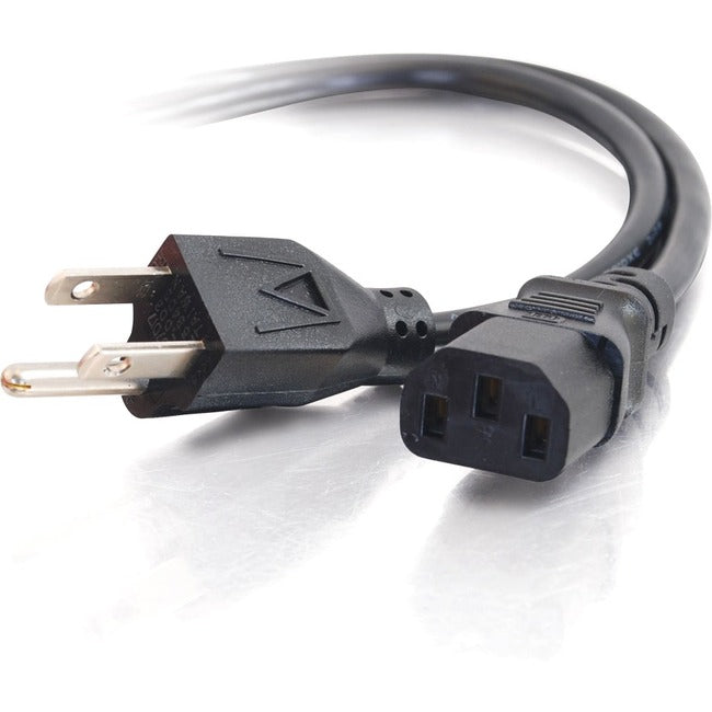 C2G 12ft 18 AWG Universal Power Cord (NEMA 5-15P to IEC320C13)