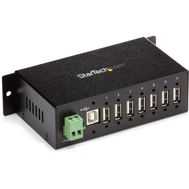 StarTech.com Mountable Rugged Industrial 7 Port USB Hub