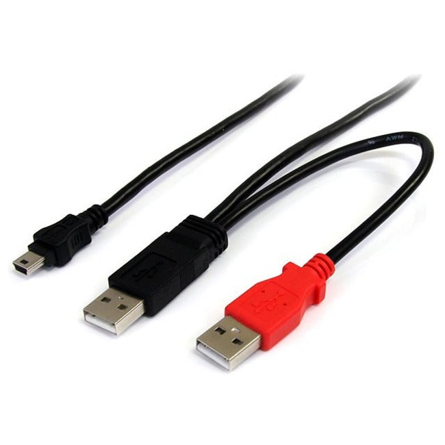 StarTech.com 3ft USB Y Cable for External Hard Drive