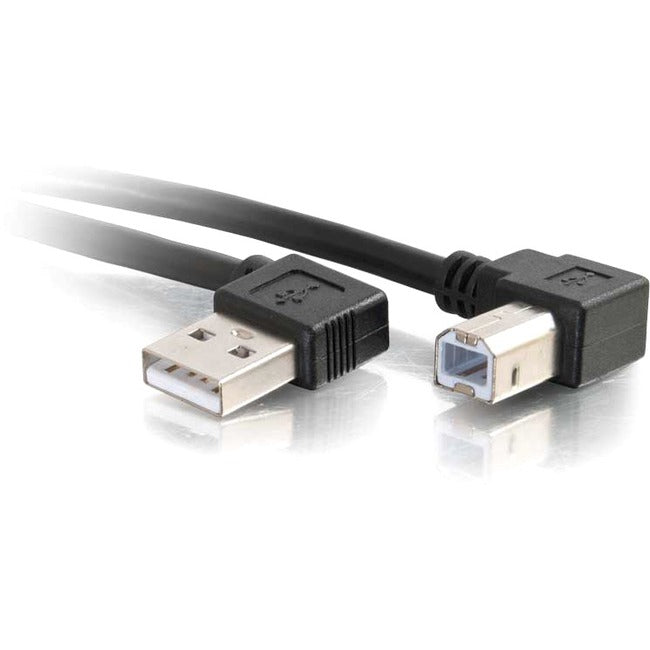 C2G 1m USB 2.0 Right Angle A/B Cable - Black (3.2ft)