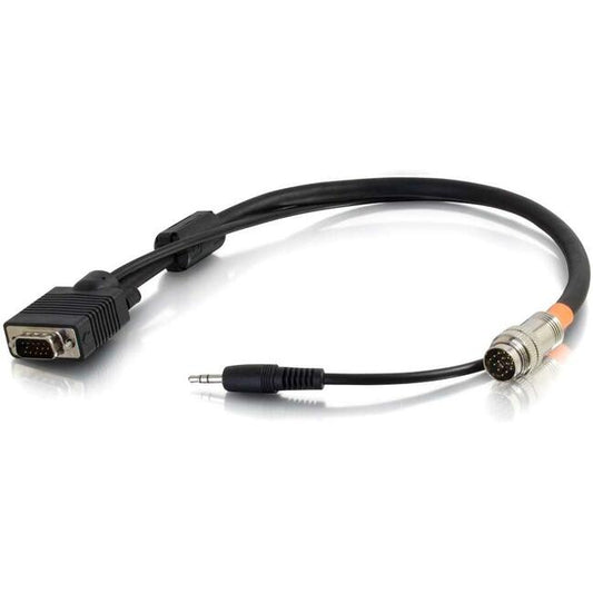 C2G 1.5ft RapidRun VGA (HD15) + 3.5mm Flying Lead