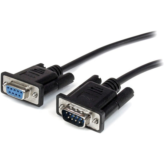 StarTech.com 1m Black Straight Through DB9 RS232 Serial Cable - M/F