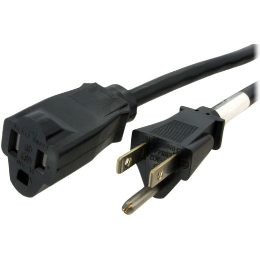 StarTech.com 3 ft Power Extension Cord - NEMA 5-15R to NEMA 5-15P