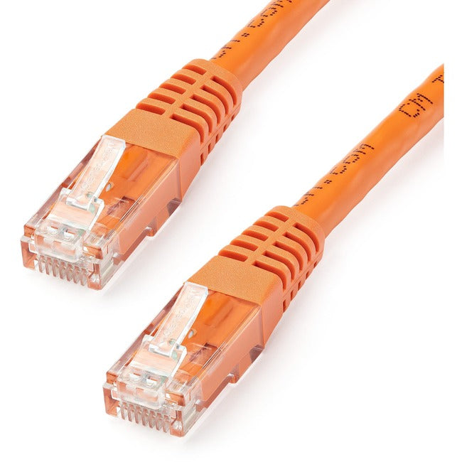 StarTech.com 6 ft Cat 6 Orange Molded RJ45 UTP Gigabit Cat6 Patch Cable - 6ft Patch Cord