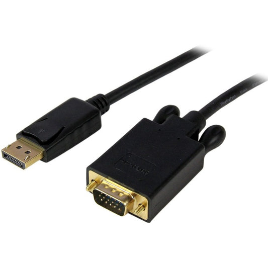 StarTech.com 15 ft DisplayPort™ to VGA Adapter Converter Cable - DP to VGA 1920x1200 - Black