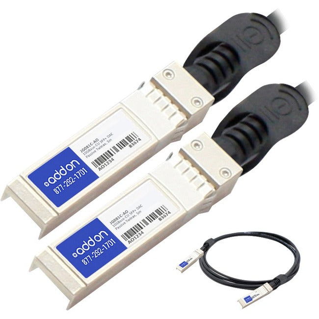 AddOn HP JG081C Compatible TAA Compliant 10GBase-CU SFP+ to SFP+ Direct Attach Cable (Passive Twinax, 5m)