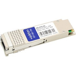 AddOn Dell 430-4593 Compatible TAA Compliant 40GBase-SR4 QSFP+ Transceiver (MMF, 850nm, 150m, MPO, DOM)