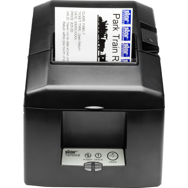 Star Micronics TSP654II Direct Thermal Printer - Monochrome - Gray - Wall Mount - Receipt Print