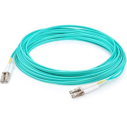 AddOn 45m LC (Male) to LC (Male) Aqua OM4 Duplex Fiber OFNR (Riser-Rated) Patch Cable