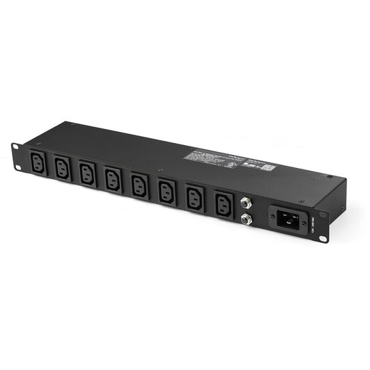 StarTech.com 8-Port Rack-Mount PDU with C13 Outlets - 16 A - 10 ft. Power Cord (NEMA5-20p) - Server Rack Power Distribution Unit - 1U