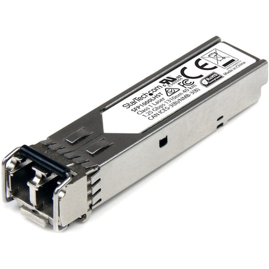 StarTech.com 1000BASE-LH MSA Compliant SFP Module - LC Connector - Fiber SFP Transceiver - Lifetime Warranty - 1 Gbps - Max. Transfer Distance 40 km (24.8 mi)