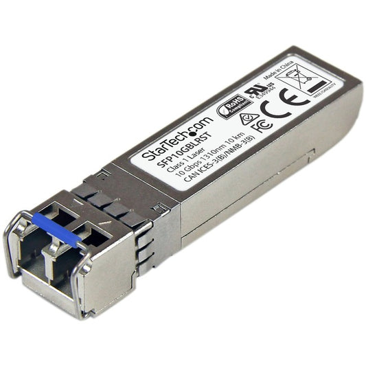 StarTech.com 10GBASE-LR MSA Compliant SFP+ Module - LC Connector - Fiber SFP+ Transceiver - Lifetime Warranty - 10 Gbps - Max. Transfer Distance 10 km (6.2 mi)