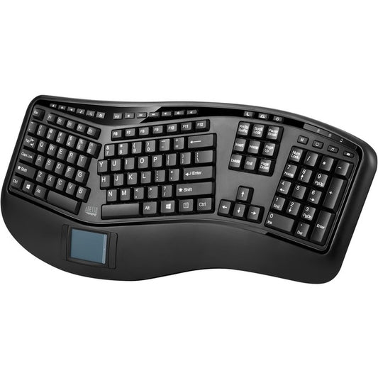 Adesso Tru-Form 4500 - 2.4GHz Wireless Ergonomic Touchpad Keyboard