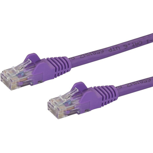 StarTech.com 5ft Purple Cat6 Patch Cable with Snagless RJ45 Connectors - Cat6 Ethernet Cable - 5 ft Cat6 UTP Cable