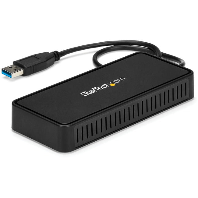 StarTech.com USB to Dual DisplayPort Mini Dock with GbE LAN - Portable Docking Station - USB 3.0 - Mac & Windows - Dual 4K 60 Hz- USBA2DPGB