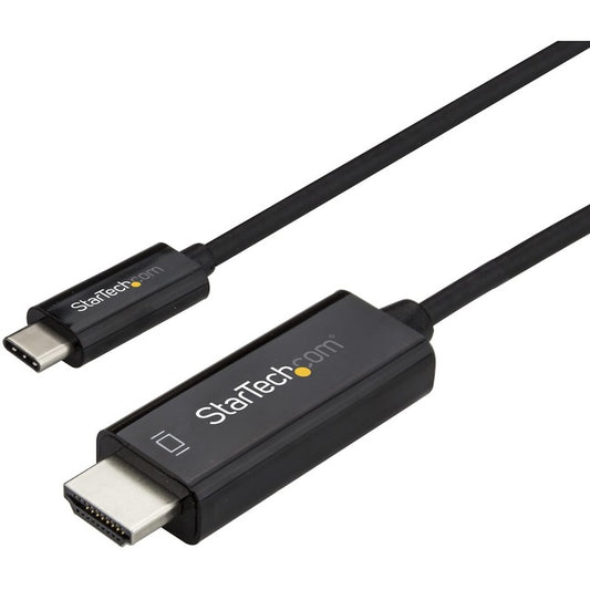 StarTech.com 1m / 3 ft USB C to HDMI Cable - USB 3.1 Type C to HDMI - 4K at 60Hz - Black