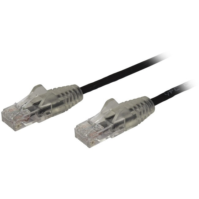 StarTech.com 10ft CAT6 Cable - Slim CAT6 Patch Cord - Black Snagless RJ45 Connectors - Gigabit Ethernet Cable - 28 AWG - LSZH (N6PAT10BKS)