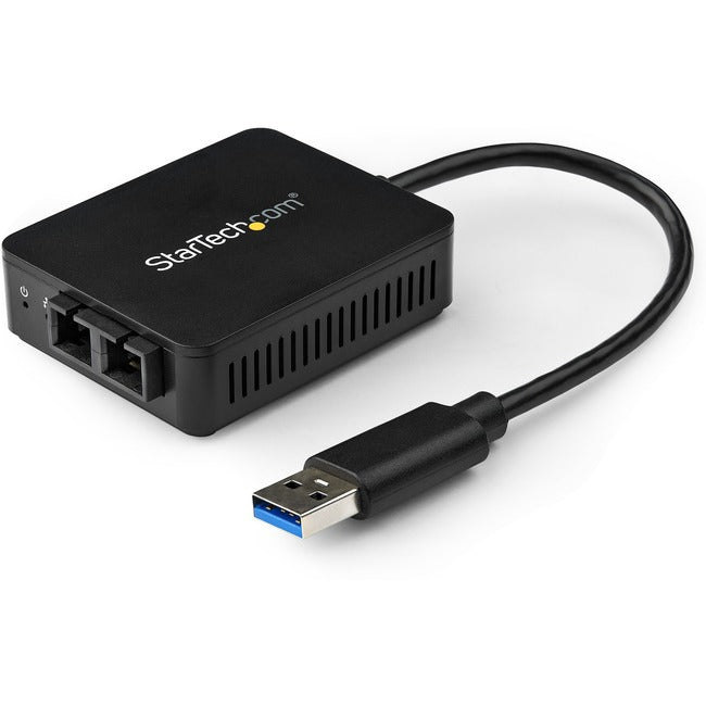 StarTech.com USB to Fiber Optic Converter - 1000Base-SX SC - USB 3.0 to Gigabit Ethernet Network Adapter - 550m MM - Windows / Mac / Linux