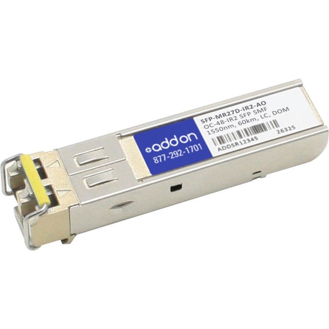 AddOn MRV SFP-MR27D-IR2 Compatible TAA Compliant OC-48c-IR2 SFP Transceiver (SMF, 1550nm, 60km, LC)