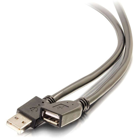 C2G 75ft USB 2.0 A Active Extension Cable - M/F Plenum - USB Extension