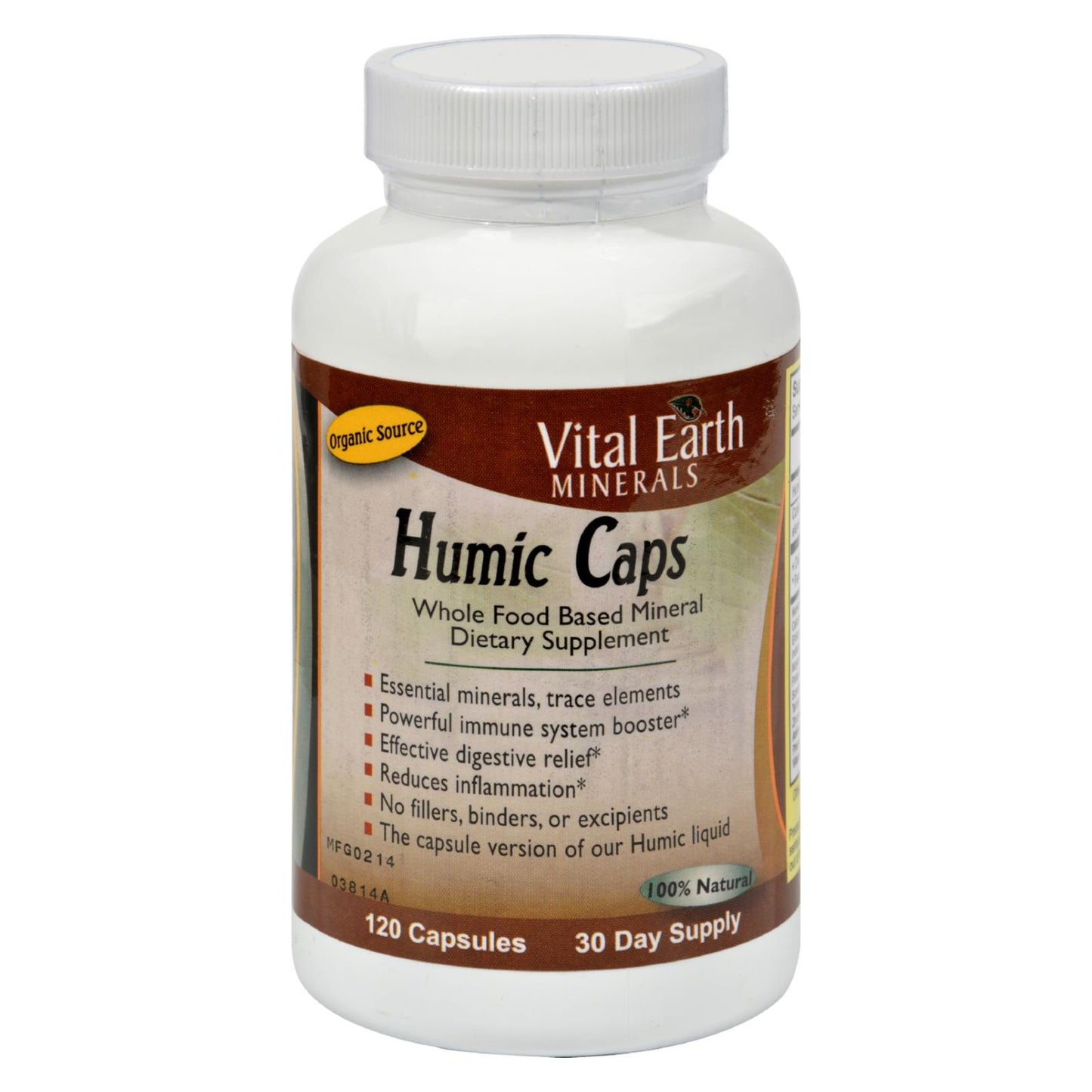 Vital Earth Minerals Humic Caps - 120 Capsules